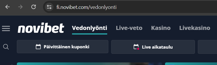 urheiluvedonlyönnin kehitystä - Novibet