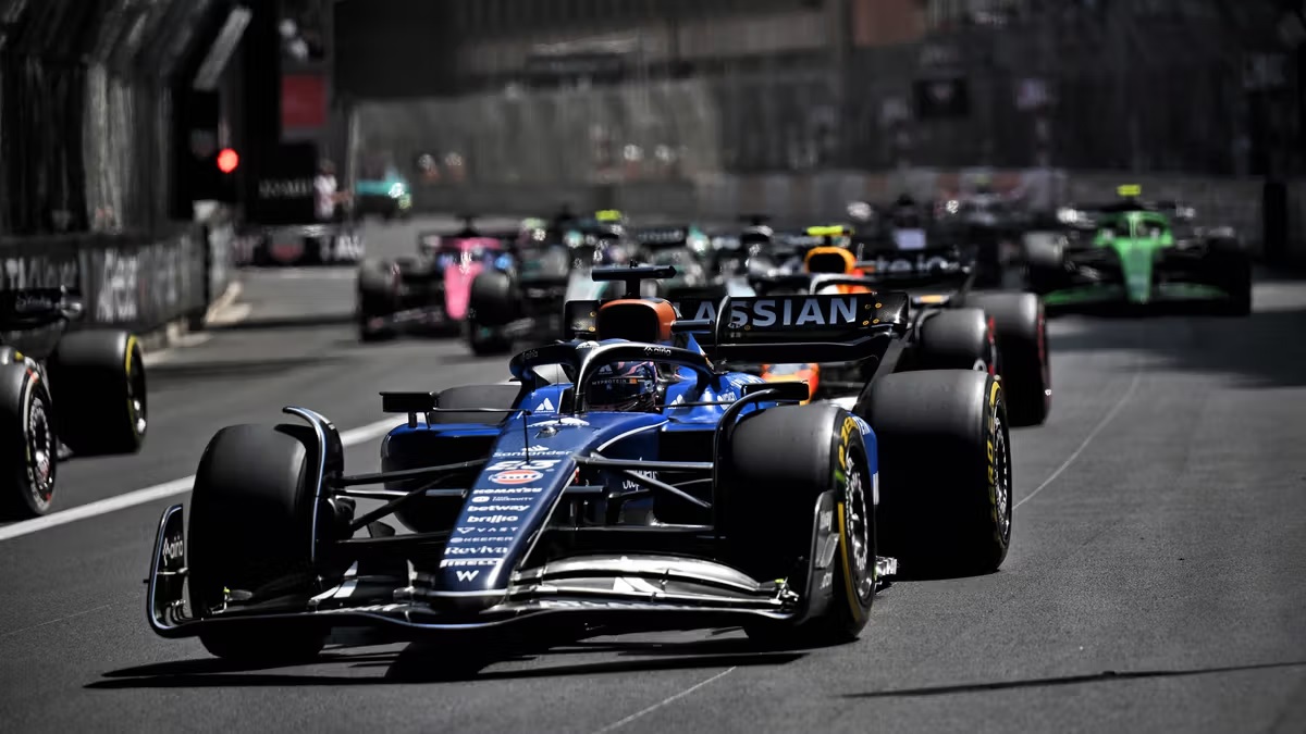 A close up of a Williams F1 car